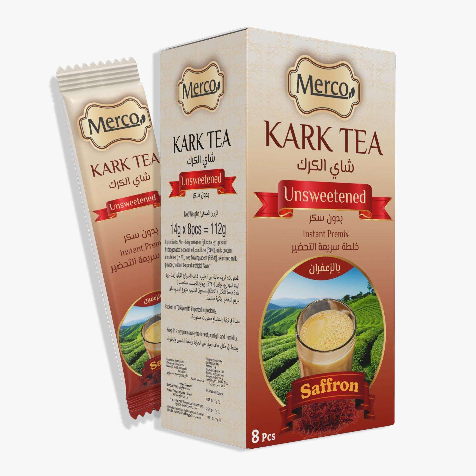 Kark Tea Unsweetened Saffron 8 pcs